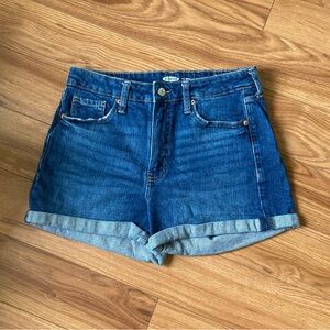 Old Navy O.G. Denim High-Rise Cuffed Shorts Size 8
